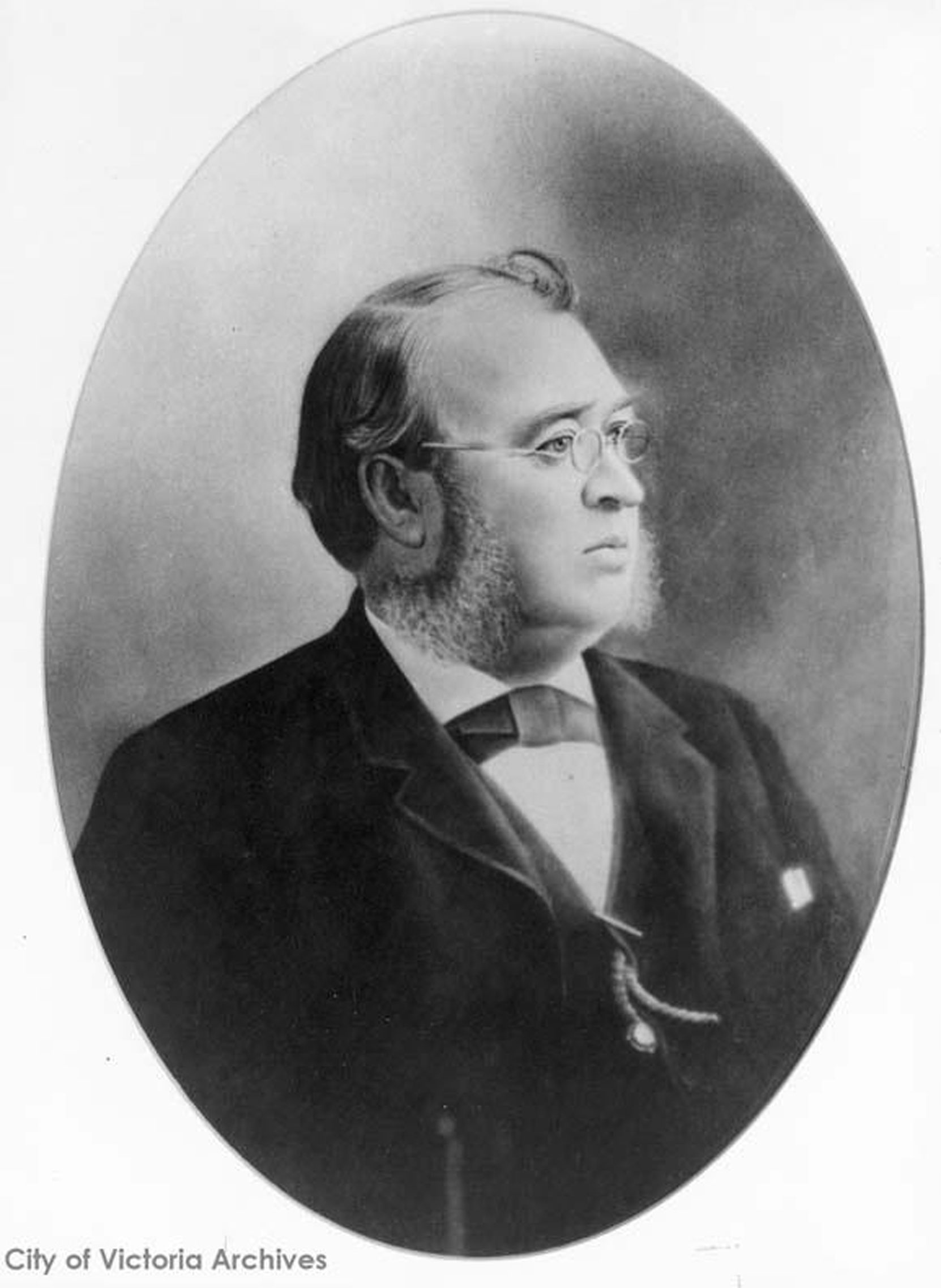 John Teague, an architect who was a Past Master of Victoria-Columbia Lodge No. 1 [City of Victoria Archives photo M05372]