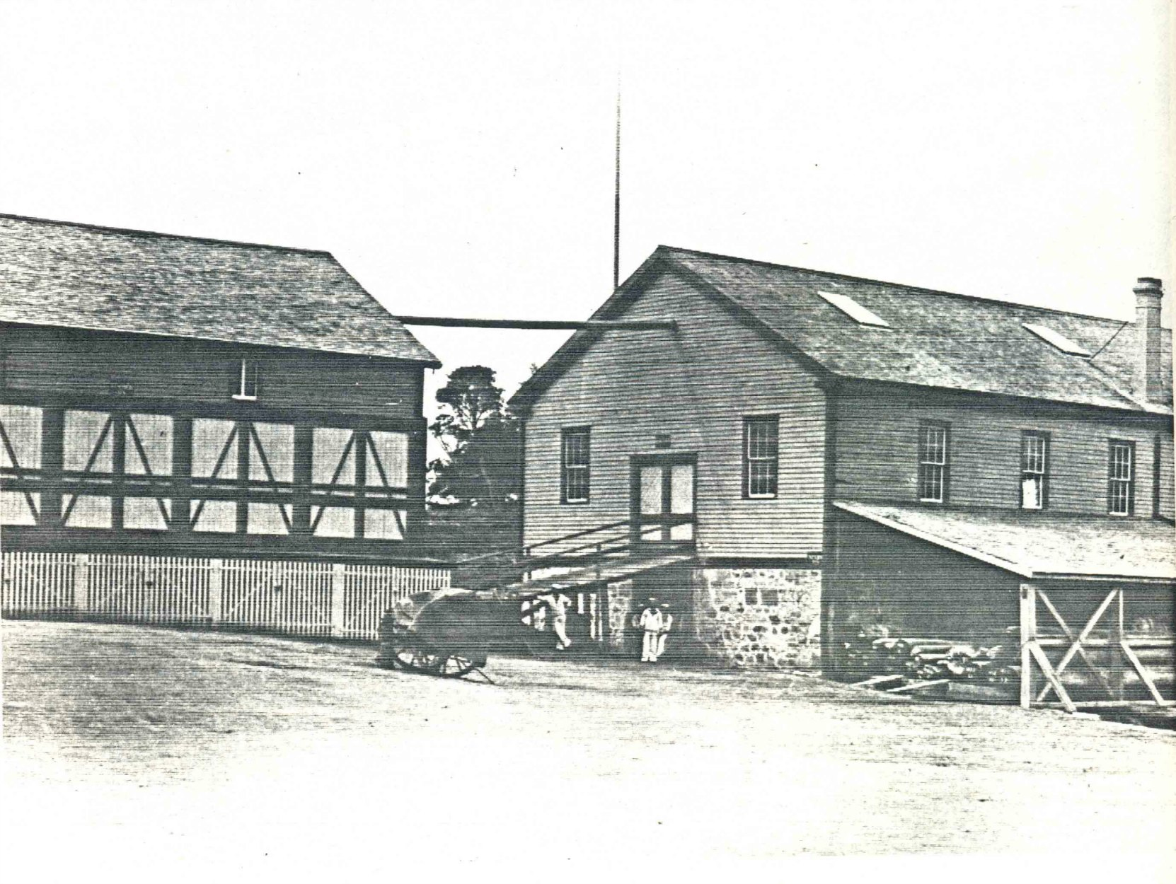 The Royal Navy store house/sail loft where James Frederick Bailey was shot by Alfred Frith. The building is no longer extant. (photo courtesy C.F.B. Esquimalt Naval & Military Museum)